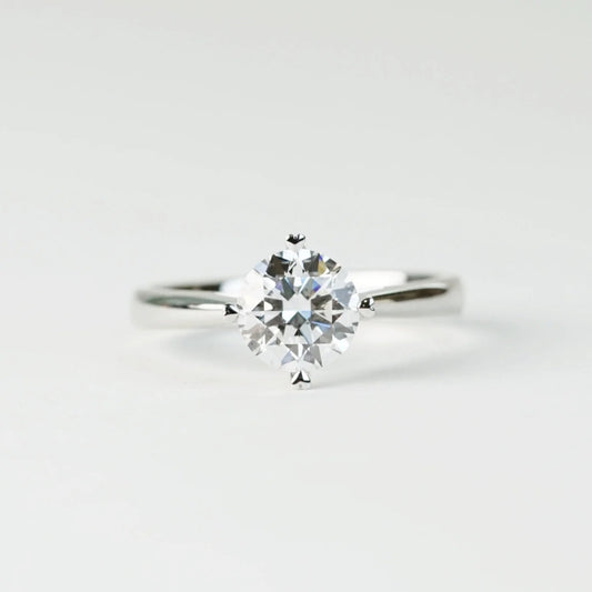 ZAMARUS 培育鑽石單鑽戒指托|隱藏心形托底戒圈(18K 金/鉑金)– TM0231