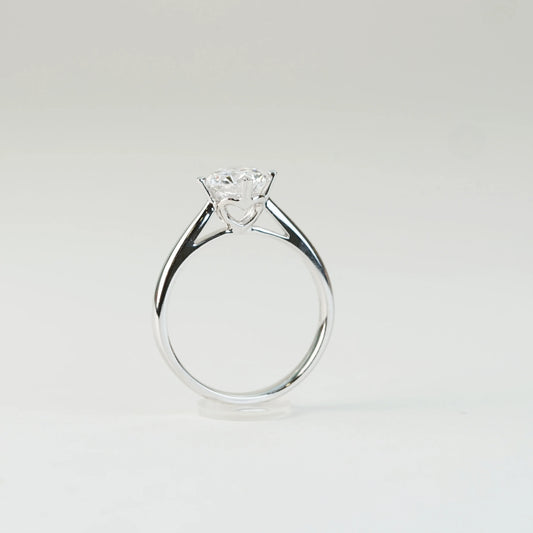 ZAMARUS 培育鑽石單鑽戒指托|隱藏心形托底戒圈(18K 金/鉑金)– TM0231