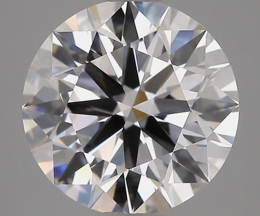 3.04 Carat Round Shape Lab Grown Diamond