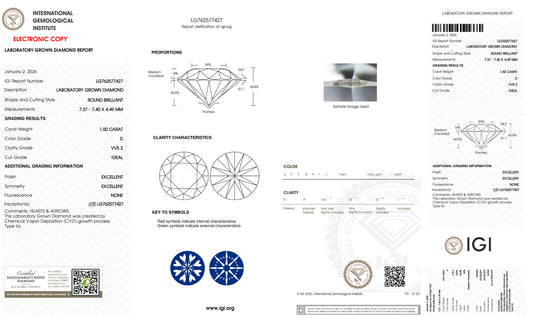 1.50 D VVS2 Ideal Ex Ex Non (LG762577427)