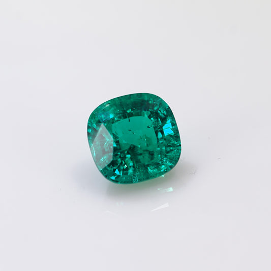 6.98cts 現貨培育綠寶石 - 墊形