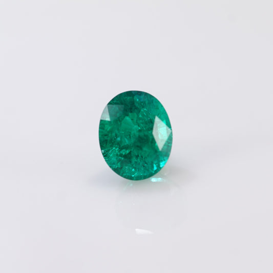 4.13cts 現貨培育綠寶石 - 橢圓形
