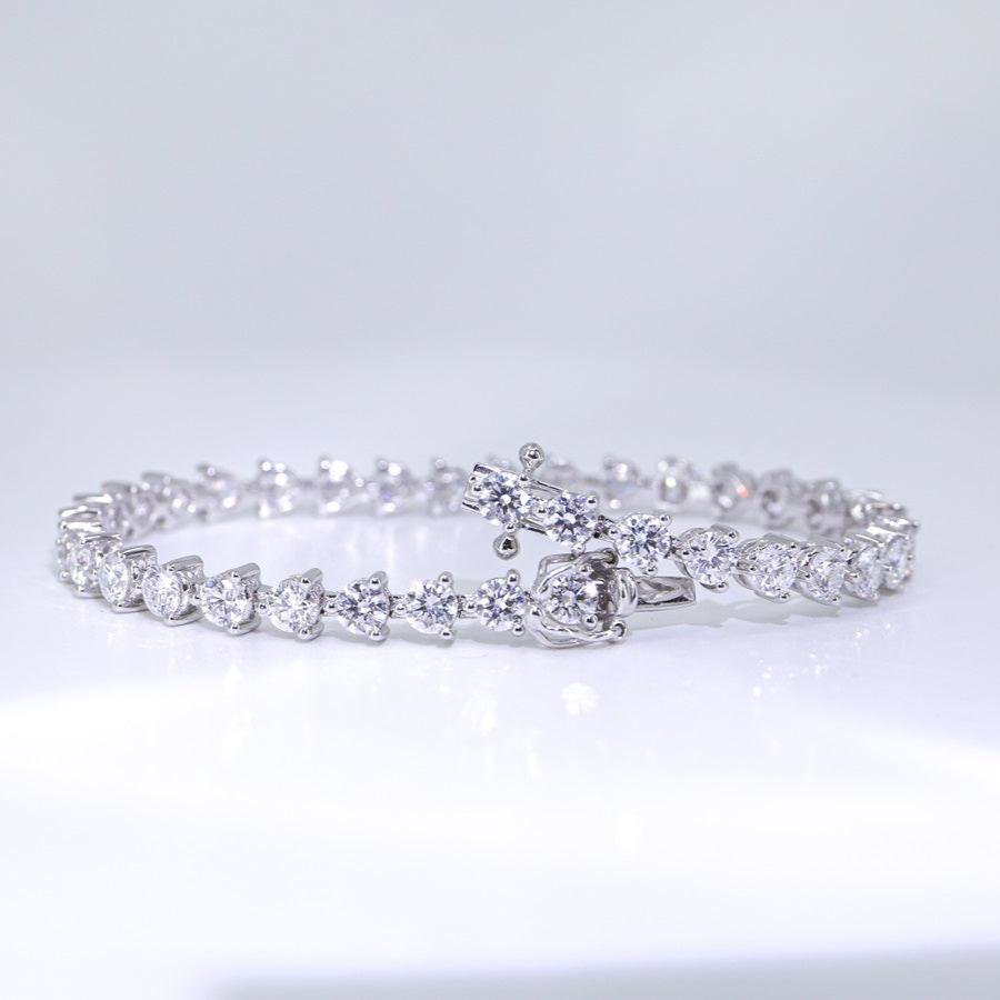 In-Stock 4.66cts 3-Prong Lab Grown Diamond Bracelet (GDB0003-010)
