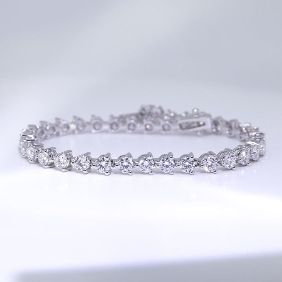 In-Stock 4.66cts 3-Prong Lab Grown Diamond Bracelet (GDB0003-010)