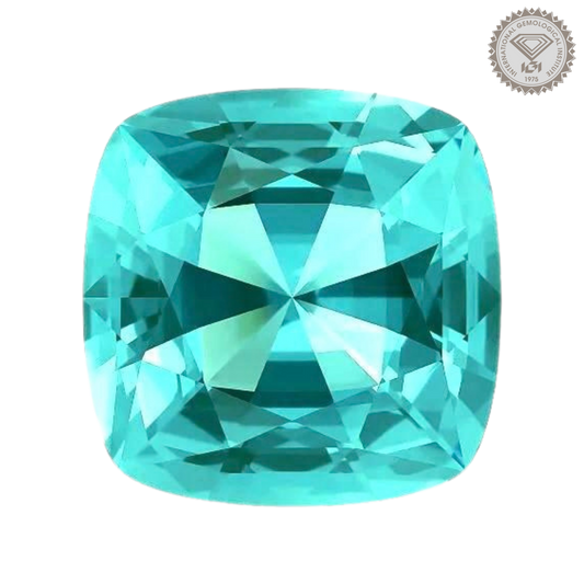 培育帕拉伊巴石榴石 - 墊形