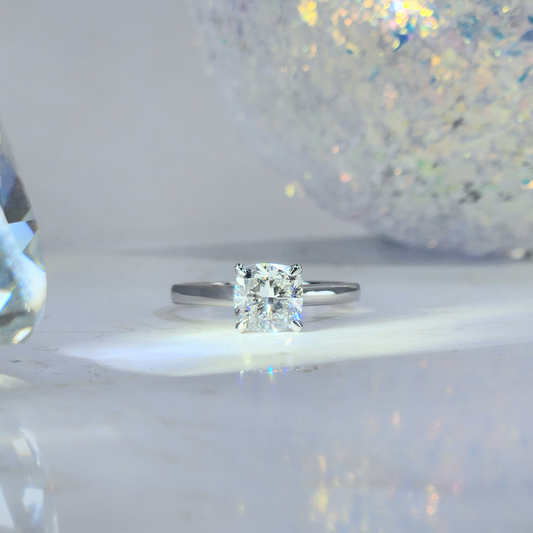 現貨 1.03cts 墊形培育鑽石戒指 (BLAIR - R24816CU)