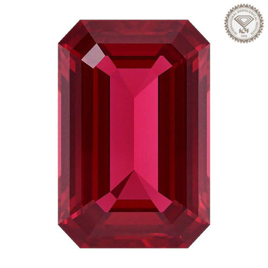 培育紅寶石 - 祖母綠形