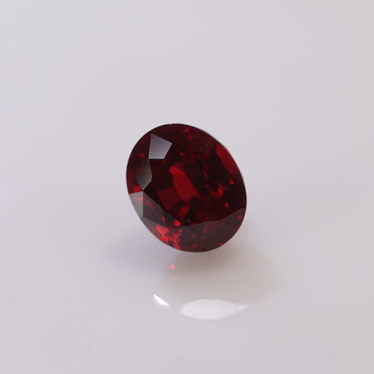 7.28cts 現貨培育紅寶石 - 橢圓形