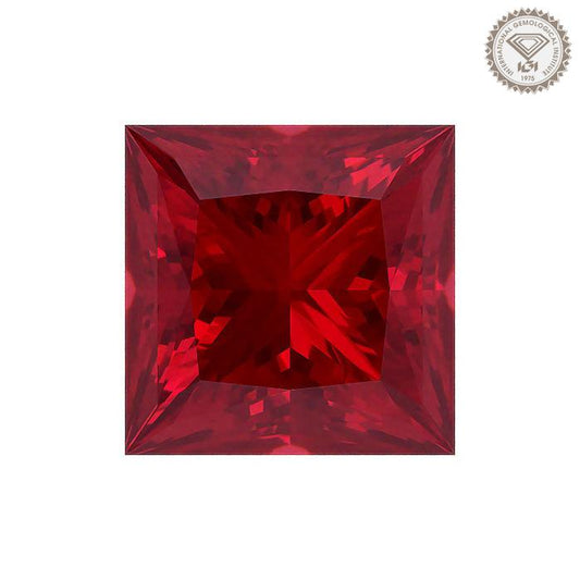 培育紅寶石 - 公主方形