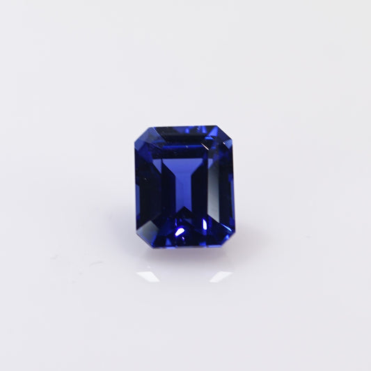 3.38cts 現貨培育藍寶石 - 祖母綠形