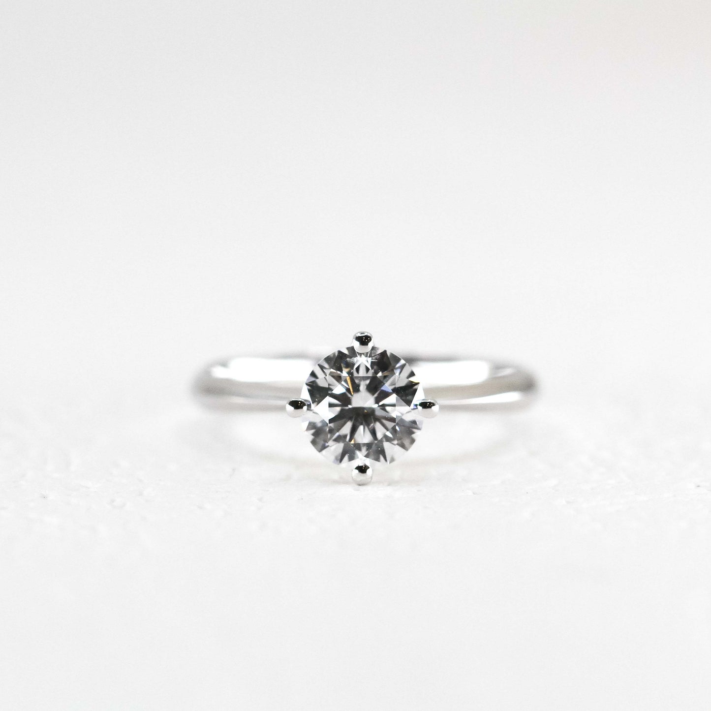 In-Stock 18K 2.09cts Round Shape Lab Grown Diamond Ring (AGNES – TM0131)