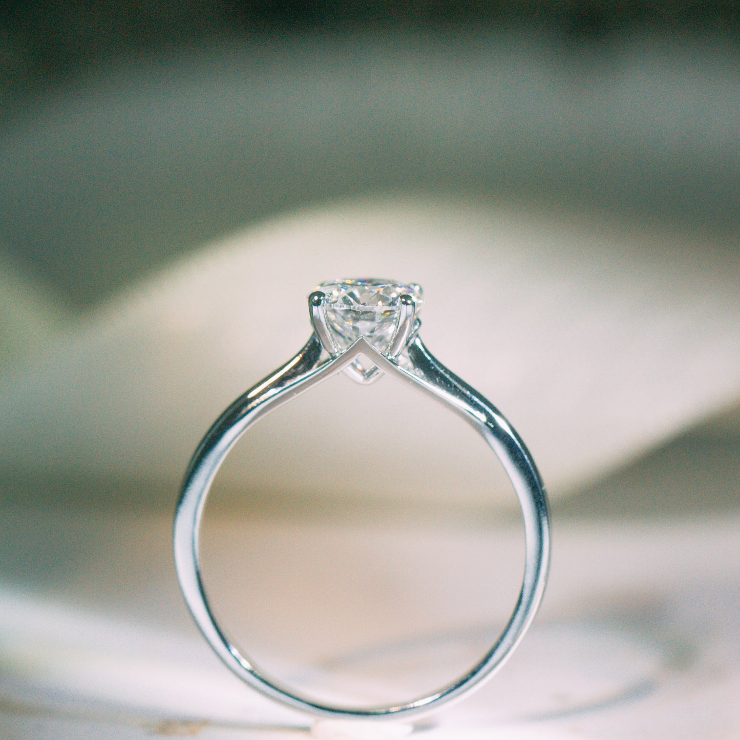 現貨 PT950 1.03cts 圓形培育鑽石戒指 (NORMA – TM0808)