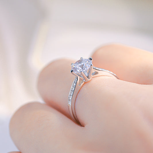 JUDITH 培育鑽石戒指托|漸幼鋪鑽戒圈(18K 金/鉑金)– TM3881S