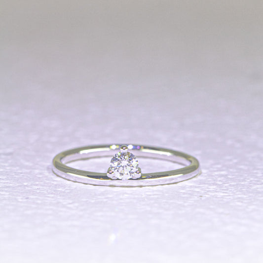 0.18ct圓形培育鑽石戒指 (TMLR1202)