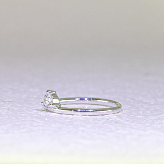 現貨 18K金 0.18ct圓形培育鑽石戒指 (TMLR1202)