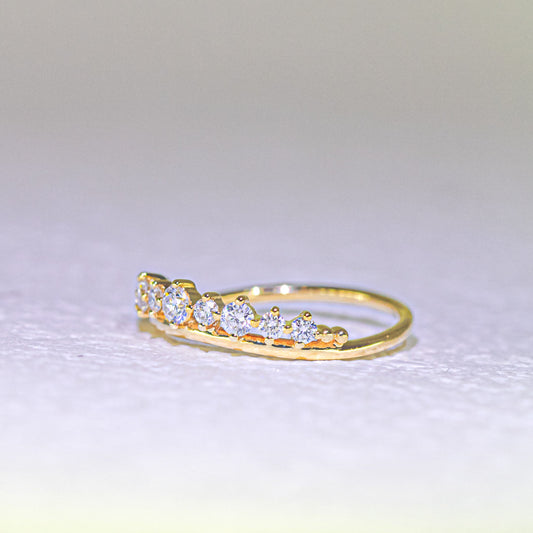 培育鑽石皇冠線戒 (TMLR1203)