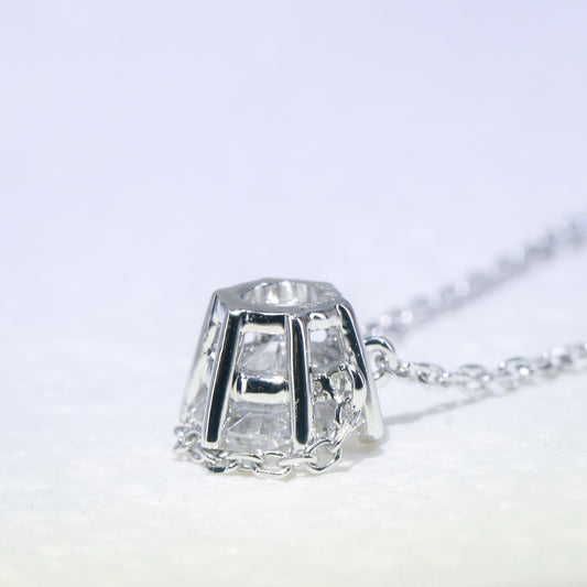 In-Stock 18K TMPA11083 1ct 6-Prong Lab Grown Diamond Solitaire Necklace <Premium Grade>