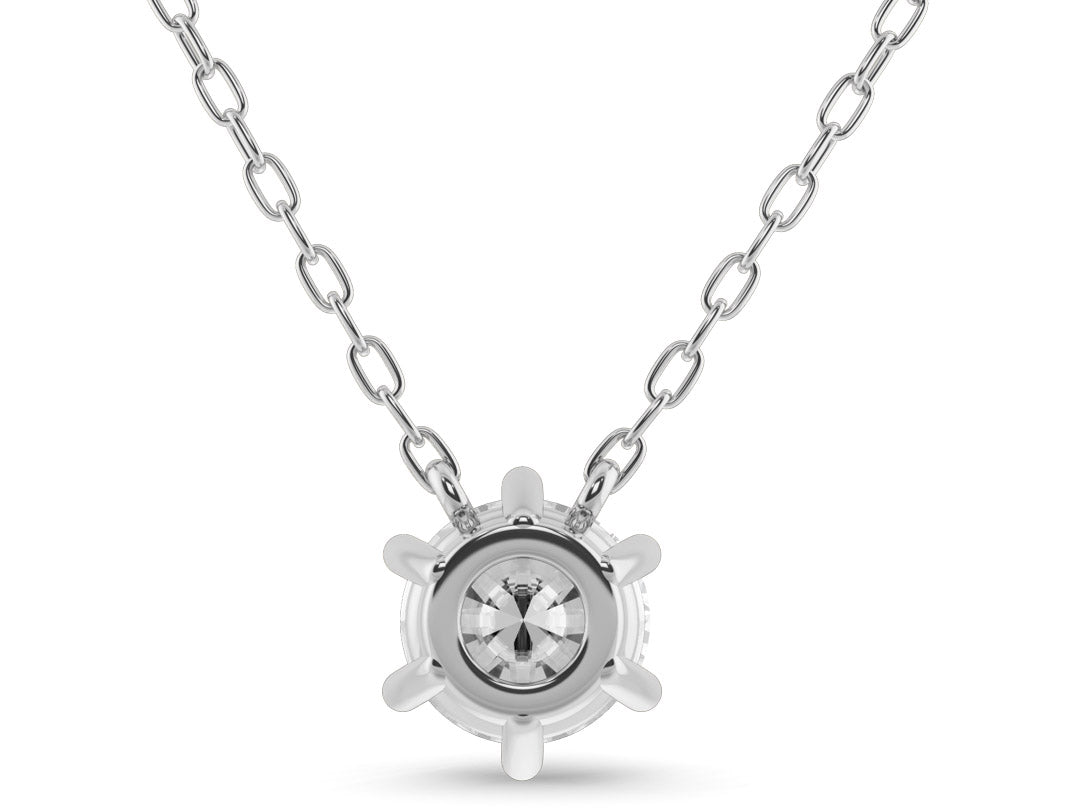 0.20ct 6-Prong Lab Grown Diamond Solitaire Necklace <Premium Grade>