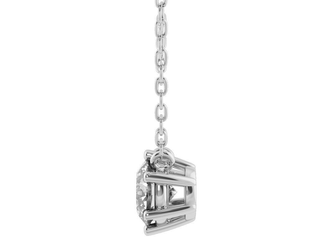 0.20ct 6-Prong Lab Grown Diamond Solitaire Necklace <Premium Grade>