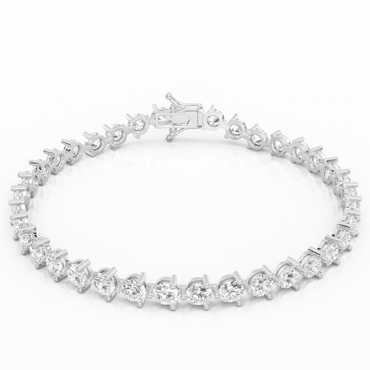 2.00cts+ 3-Prong Lab Grown Diamond Bracelet <Excellent Grade>