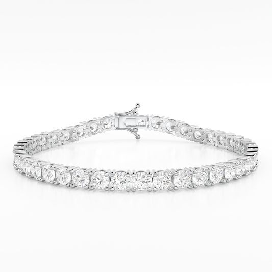 3.00cts+ 4-Prong Lab Grown Diamond Bracelet <Excellent Grade>