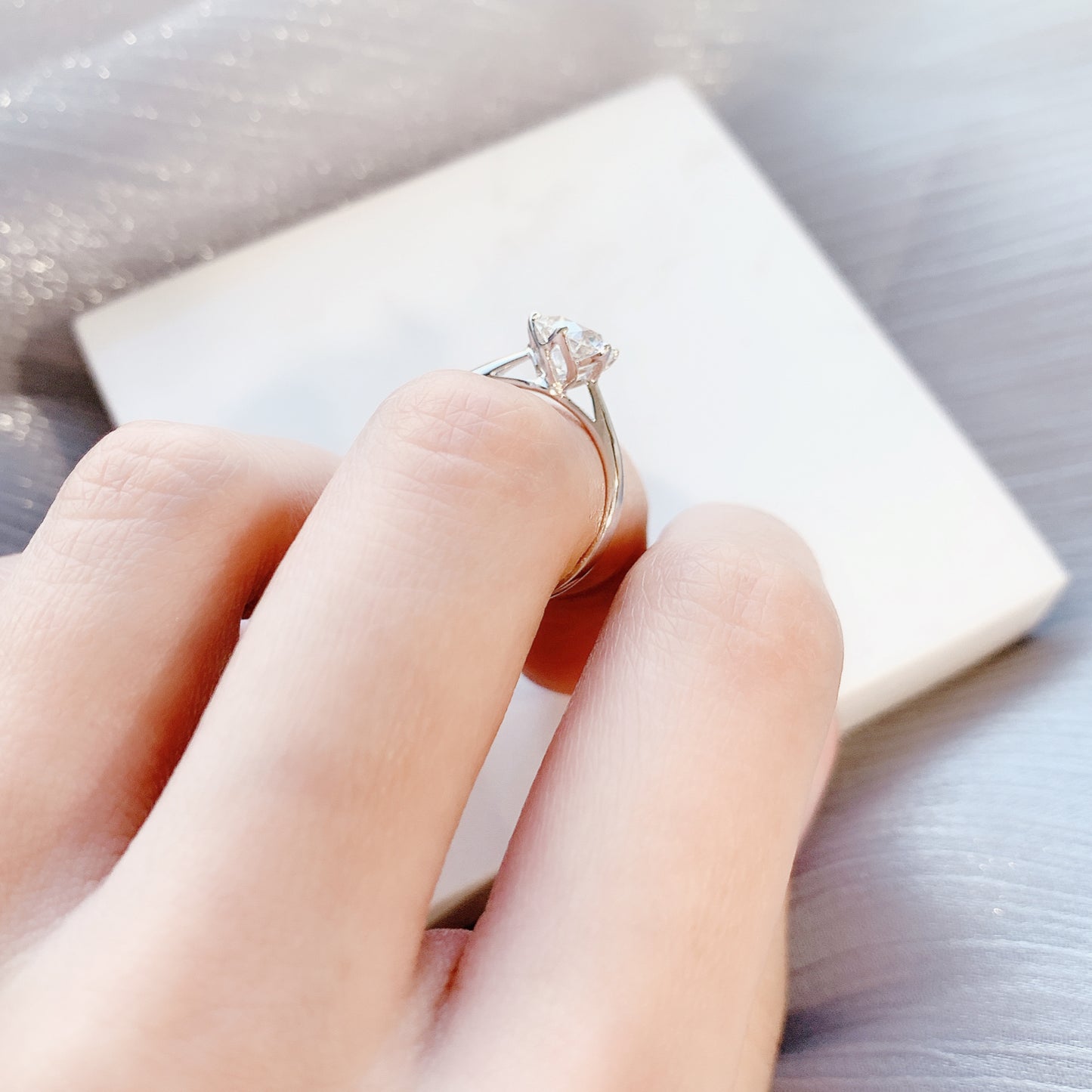 少量/無碎鑽, 直線, 香港 品牌結婚對戒 CALANTHA – FM0532