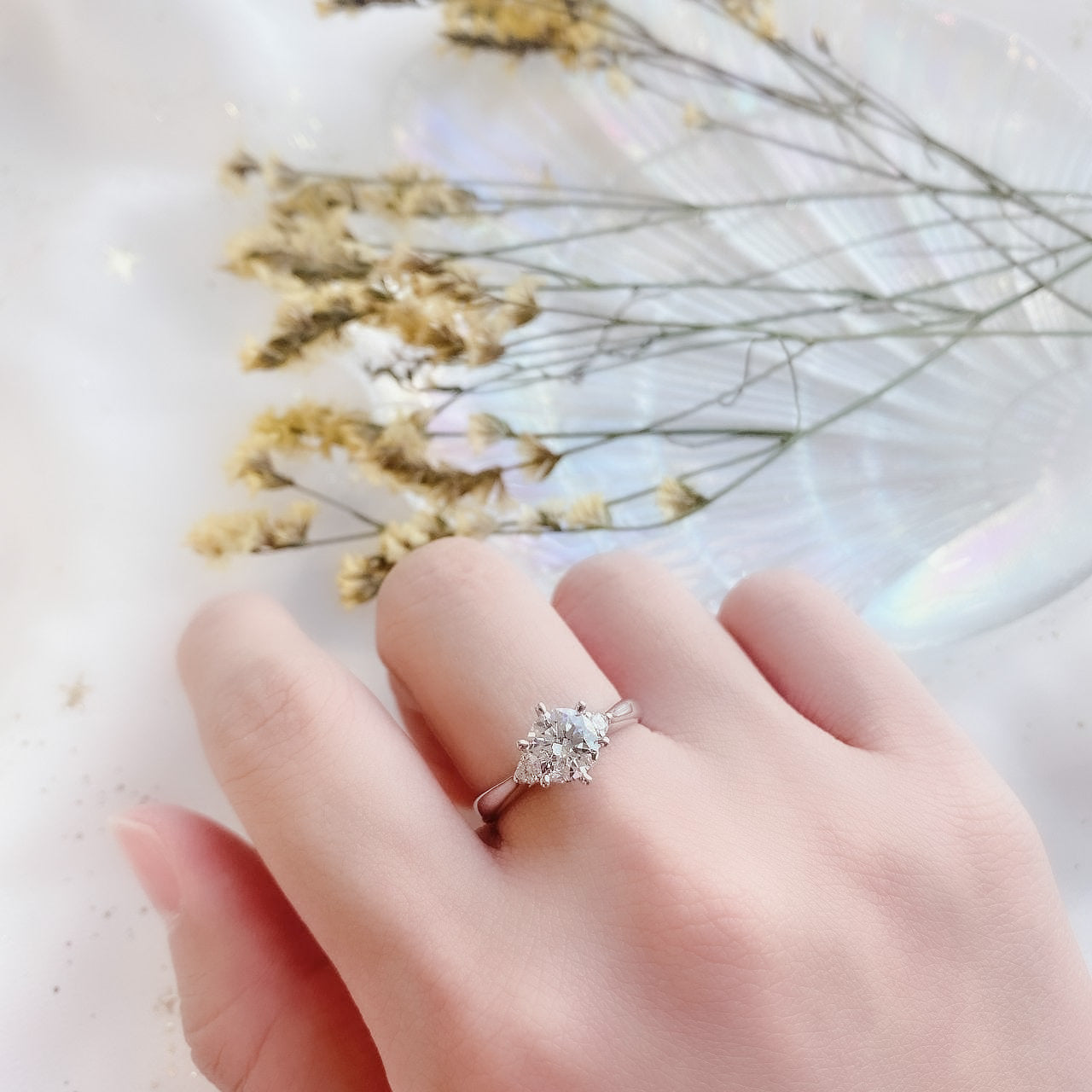少量/無碎鑽, 直線, 香港 品牌結婚對戒 VENUS – SGK1082H
