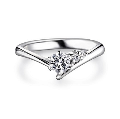 少量/無碎鑽, 日本, 曲線 品牌結婚對戒 GABRIELLE – SGK720