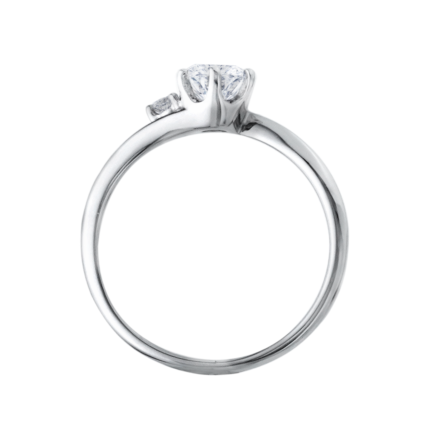 少量/無碎鑽, 曲線, 香港 品牌結婚對戒 LEXIE – SGZ3020