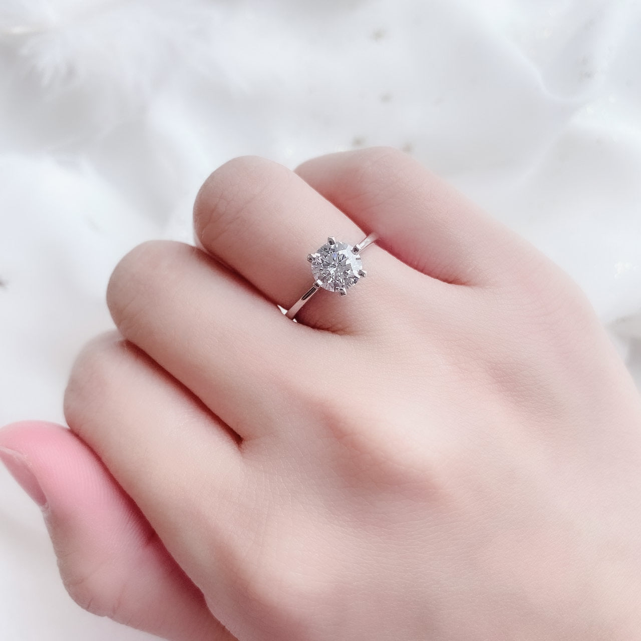 少量/無碎鑽, 直線, 香港 品牌結婚對戒 CHARISSE – TM0090S