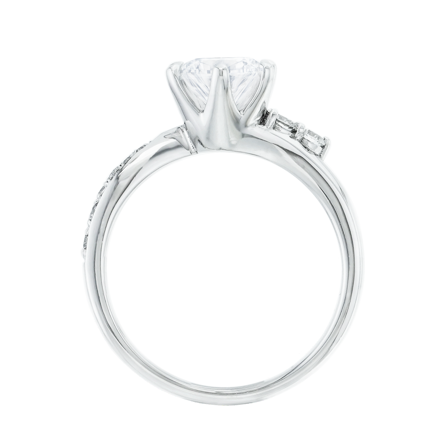 有碎鑽, 直線, 香港 品牌結婚對戒 DULCEE – TM0105