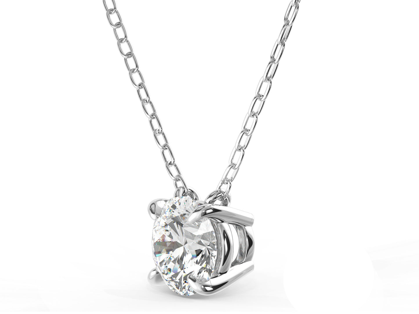 0.40ct 單顆四爪培育鑽石頸鏈 <品質之選>