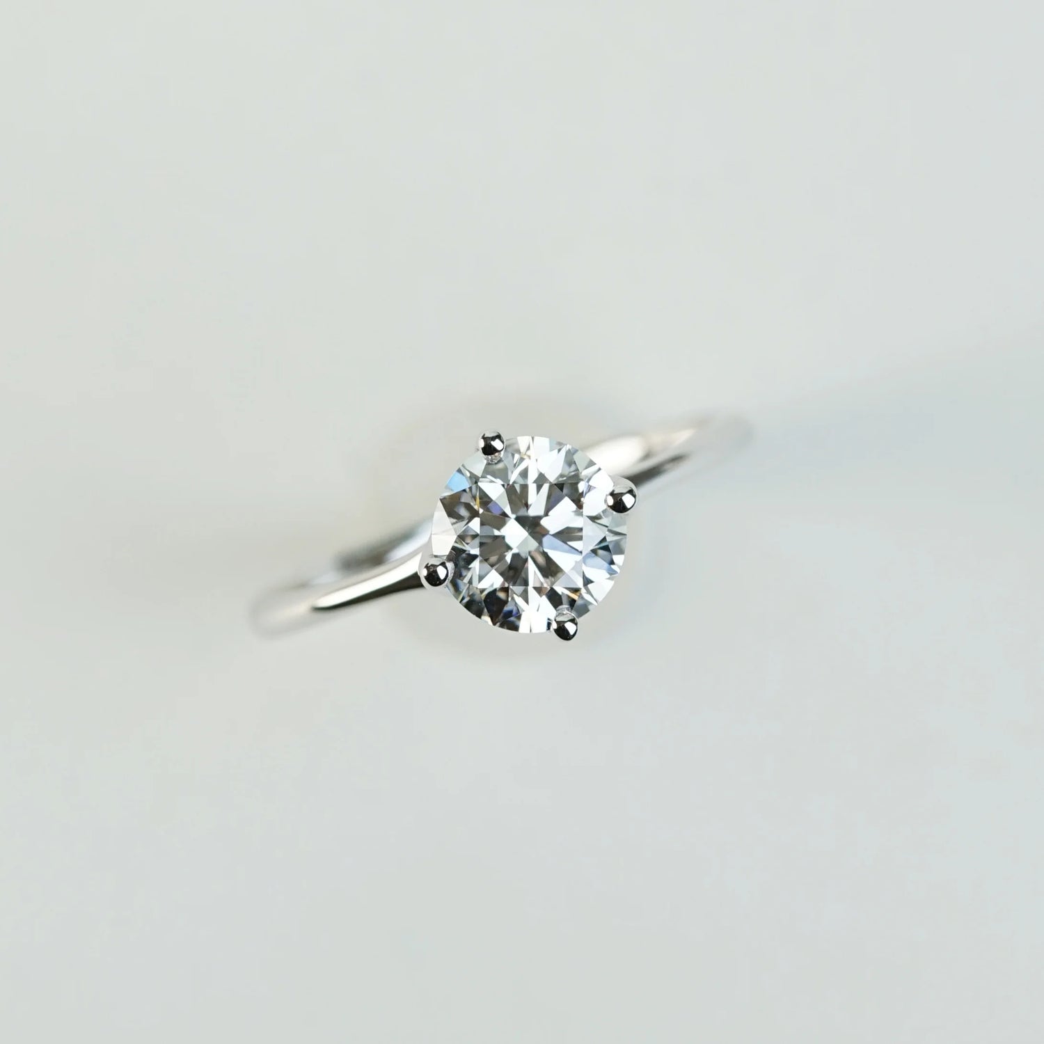 GEMM - Lab-Grown Diamond / Gemstone Solitaire Ring Setting (18K Gold / Platinum) - TM1018