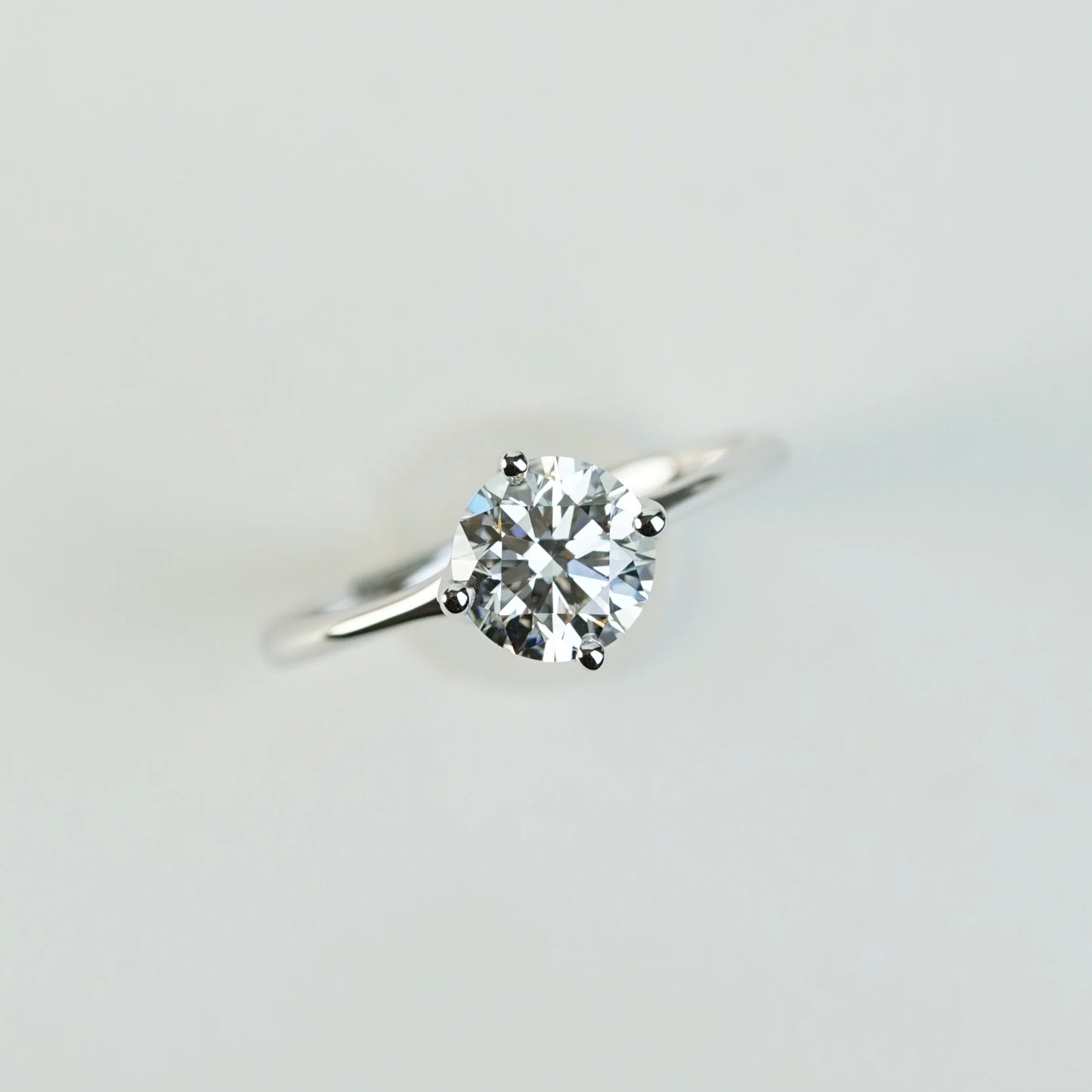 GEMM - Lab-Grown Diamond / Gemstone Solitaire Ring Setting (18K Gold / Platinum) - TM1018