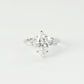 RITA - Marquise-cut Lab-Grown Diamond / Gemstone Ring Setting | with Accent Stones (18K Gold / Platinum) - TM0104MQ
