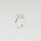 RITA - Marquise-cut Lab-Grown Diamond / Gemstone Ring Setting | with Accent Stones (18K Gold / Platinum) - TM0104MQ