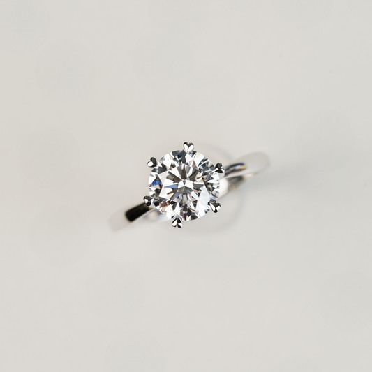 ALYSSA 培育鑽石戒指托 | 天鵝靈感單鑽戒圈 (18K金/鉑金) - TM0110