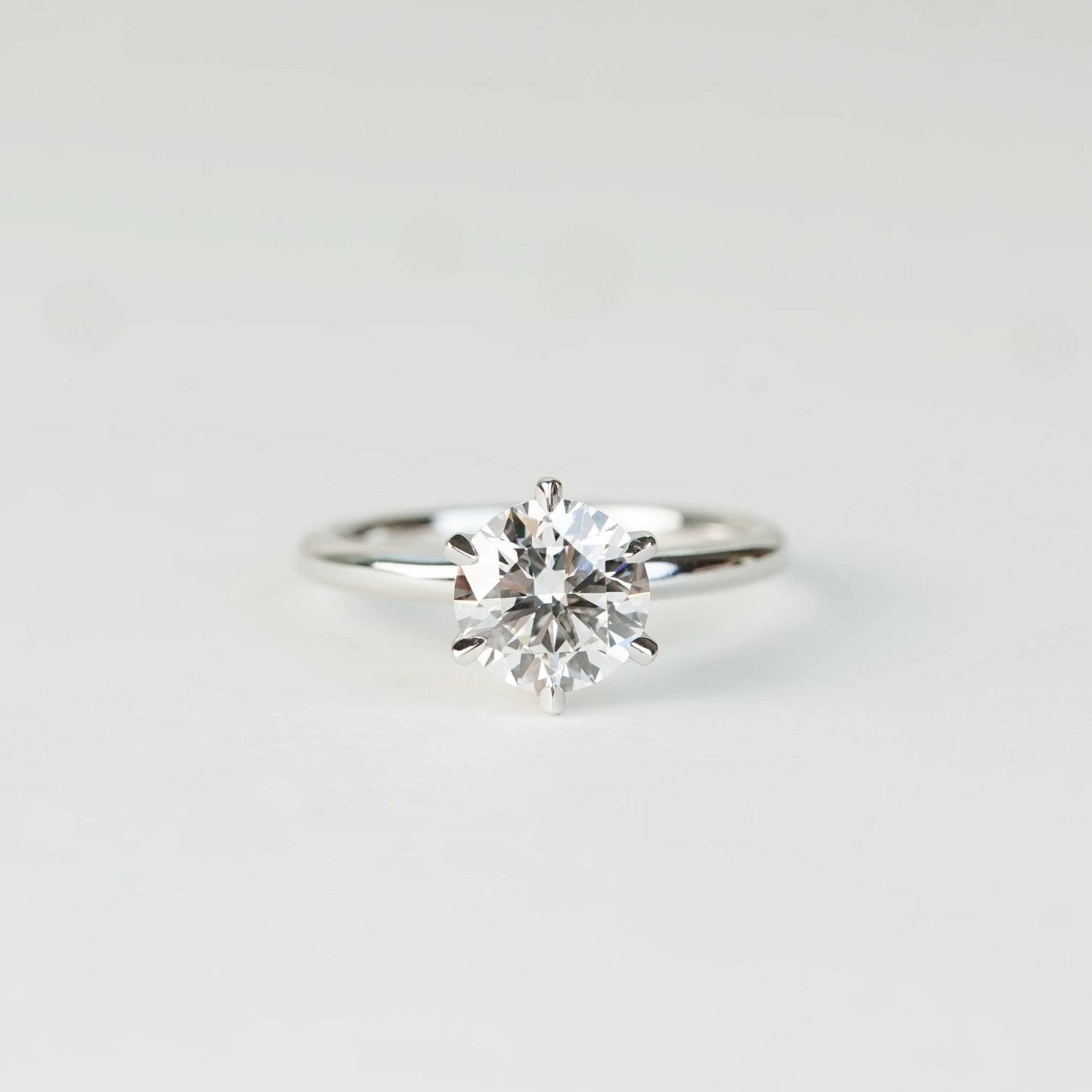 ARIA - Lab-Grown Diamond / Gemstone Solitaire Ring Setting (18K Gold / Platinum) – R24817RD