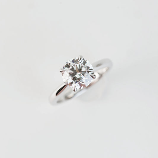 JULIA 培育鑽石戒指托｜漸幼單鑽戒圈（18K 金／鉑金）– TMRE0112