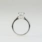 JULIA - Lab-Grown Diamond / Gemstone Solitaire Ring Setting (18K Gold / Platinum) - TMRE0112