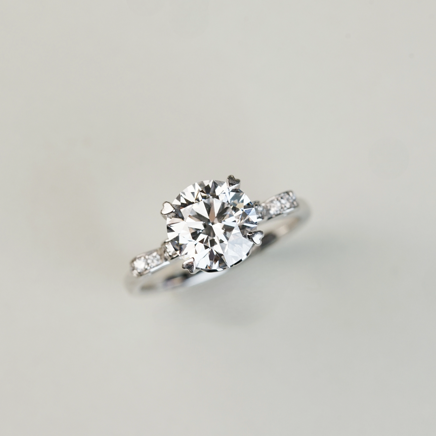 DENISE 培育鑽石戒指托｜絲帶設計鑲鑽戒圈（18K 金／鉑金）– TM0323