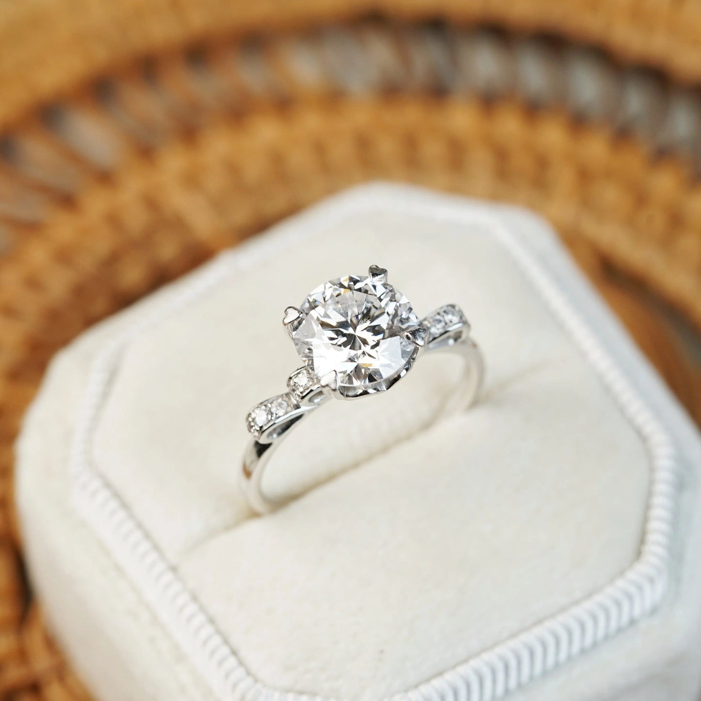 DENISE 培育鑽石戒指托｜絲帶設計鑲鑽戒圈（18K 金／鉑金）– TM0323