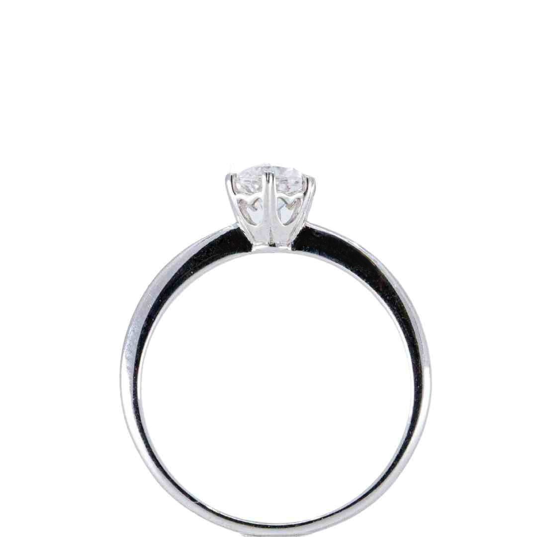 HEDY - Lab-Grown Diamond / Gemstone Solitaire Ring Setting (18K Gold / Platinum) - TM0657