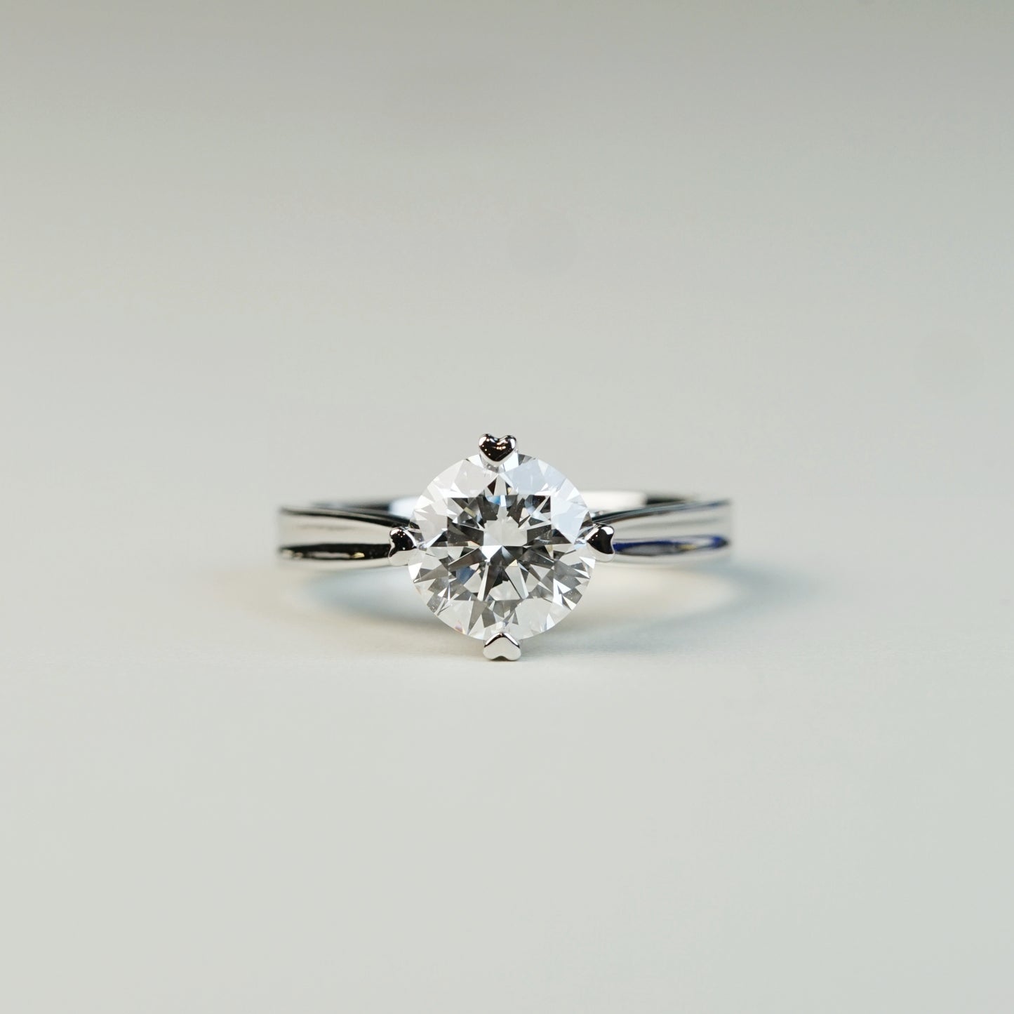 HEDONE 培育鑽石戒指托｜漸幼單鑽戒圈（18K 金／鉑金）– TM0045M