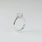 ERANTH - Lab-Grown Diamond / Gemstone Solitaire Ring Setting | Sculpted Gallery (18K Gold / Platinum) - GD0040