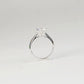 ADRAS - Lab-Grown Diamond/ Gemstone Ring Setting | Tapered Band Solitaire (18K Gold / PT950) GD0051