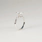 ADRAS - Lab-Grown Diamond/ Gemstone Ring Setting | Tapered Band Solitaire (18K Gold / PT950) GD0051