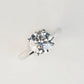 ADRAS - Lab-Grown Diamond/ Gemstone Ring Setting | Tapered Band Solitaire (18K Gold / PT950) GD0051
