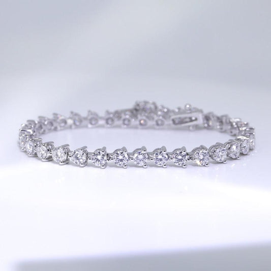 In-Stock 4.66cts 3-Prong Lab Grown Diamond Bracelet (GDB0003-010)