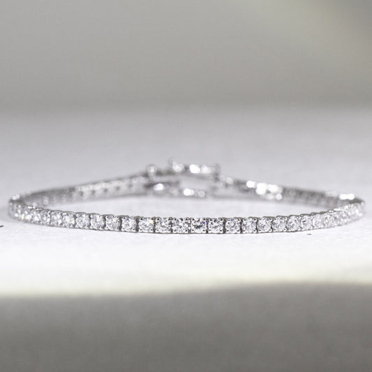In-Stock 3.22cts 4-Prong Lab Grown Diamond Bracelet (GDB0004-005)